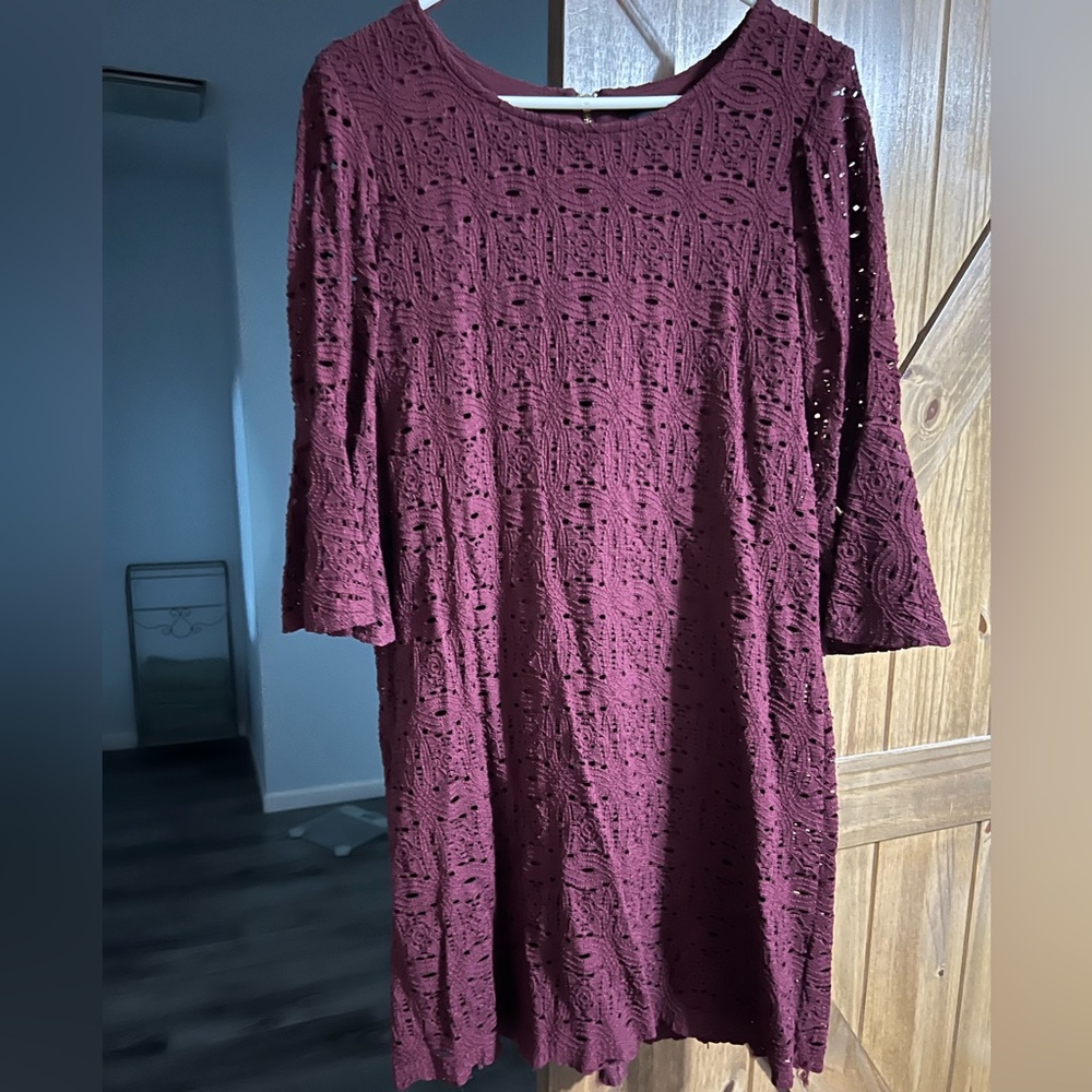 Burgundy dress size 12 P RN Studio